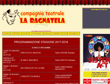Tablet Screenshot of laragnatelateatro.com